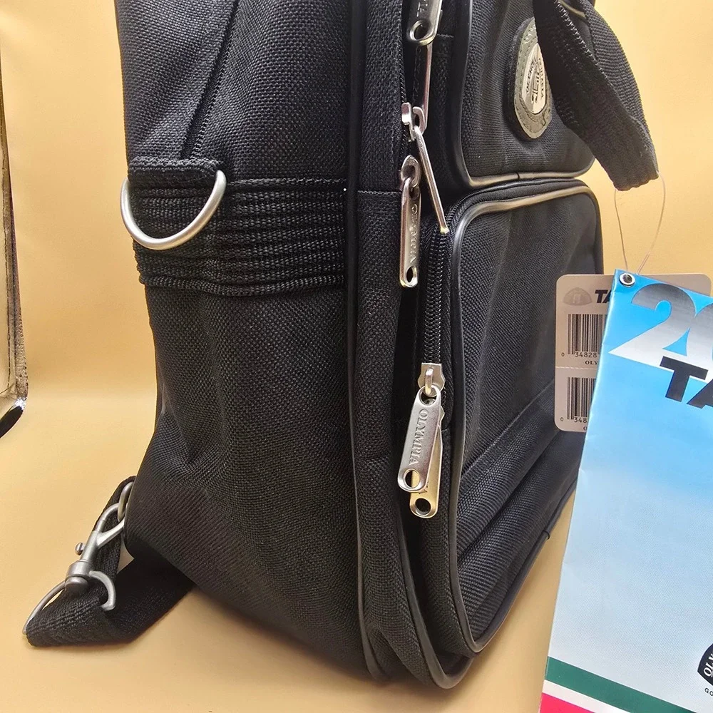Olympia Tank 2000 Elegance Collection 3-Way Multi-Tote Backpack Black I-314